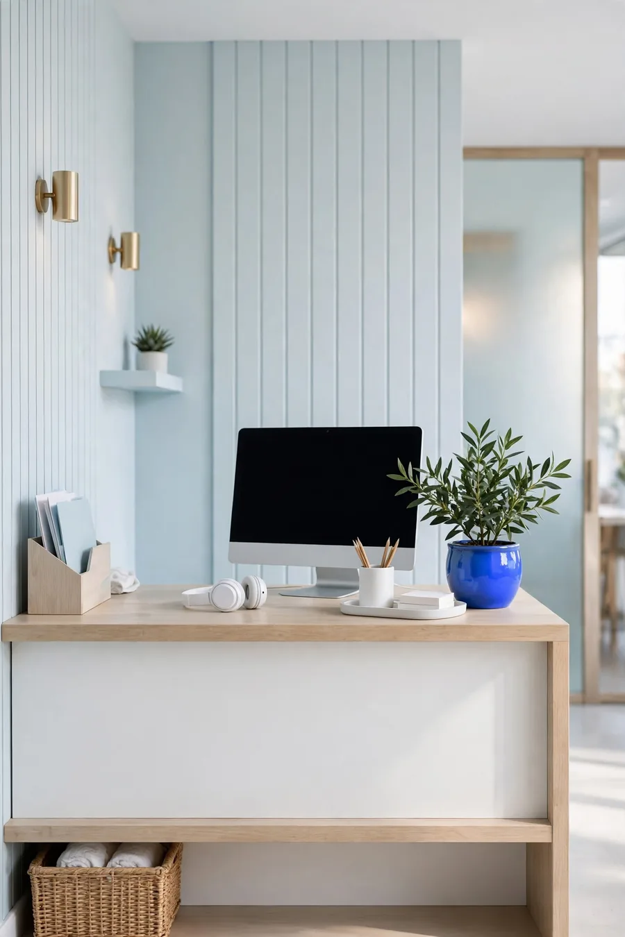 A reception desk